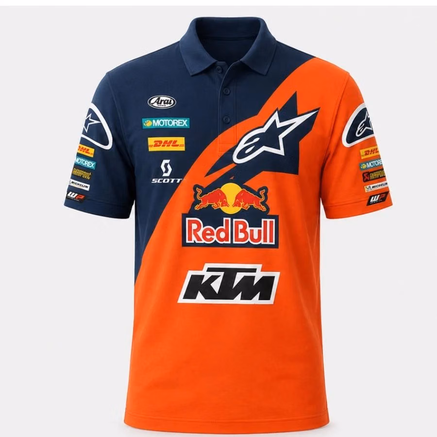 Alternative view of RB KTM Factory Moto Racing Championship Custom Polo Shirt