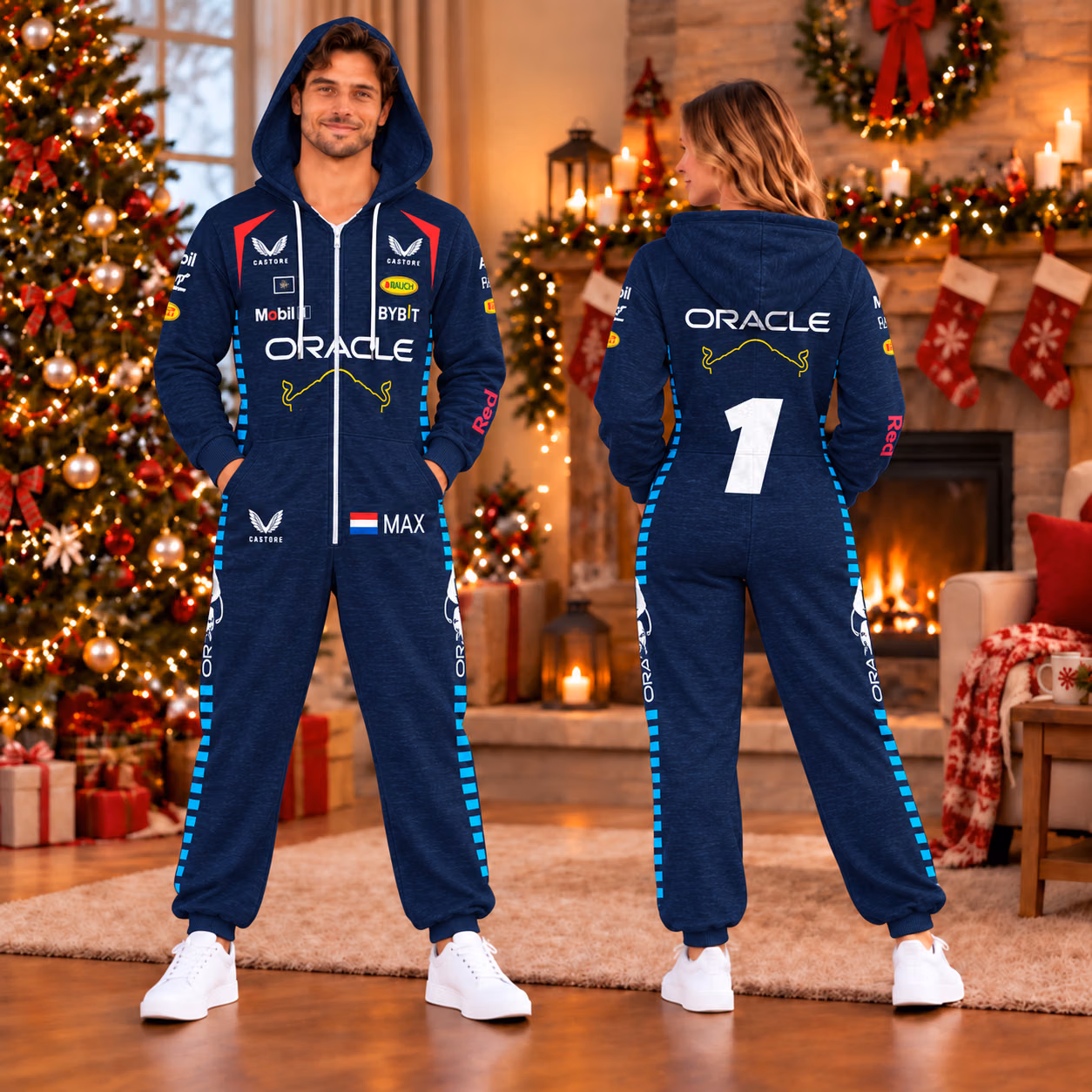 Redbull Team 2026 Custom Racing Onesies Pajamas