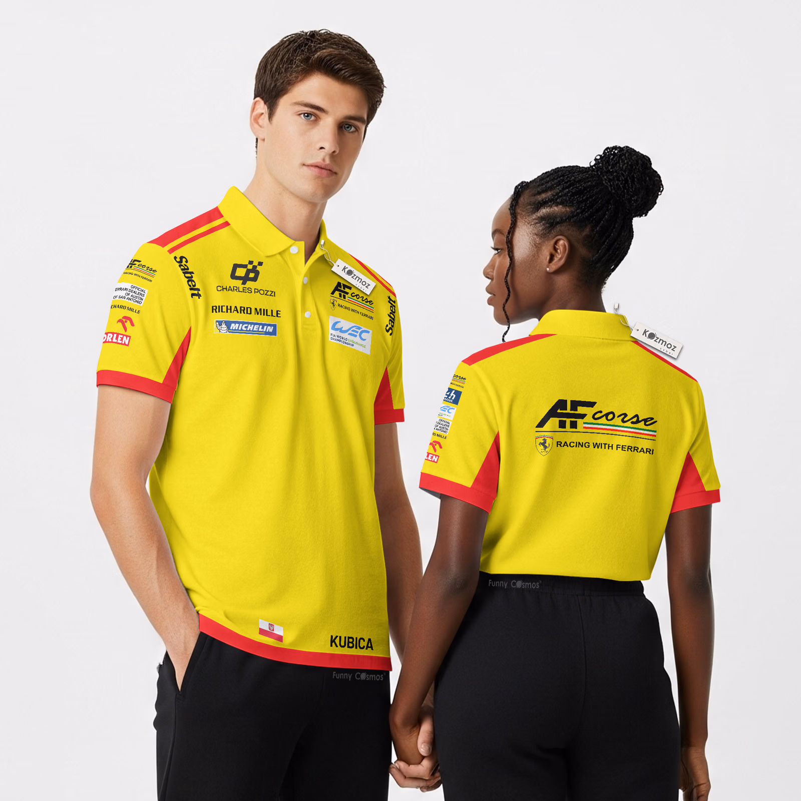 Robert Kubica WEC Polo Shirt AF Corse 2025 Racing Polo