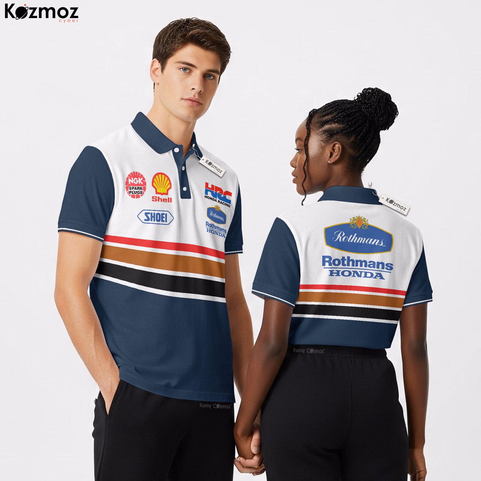 Rothmans x Honda HRC Racing Polo - MotoGP Teamwear Shirt