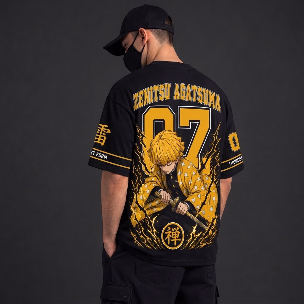 Yellow Thunder Boy T-Shirt Cosplay Costume Demon Blade Saga Merch All Over Printed Shirts