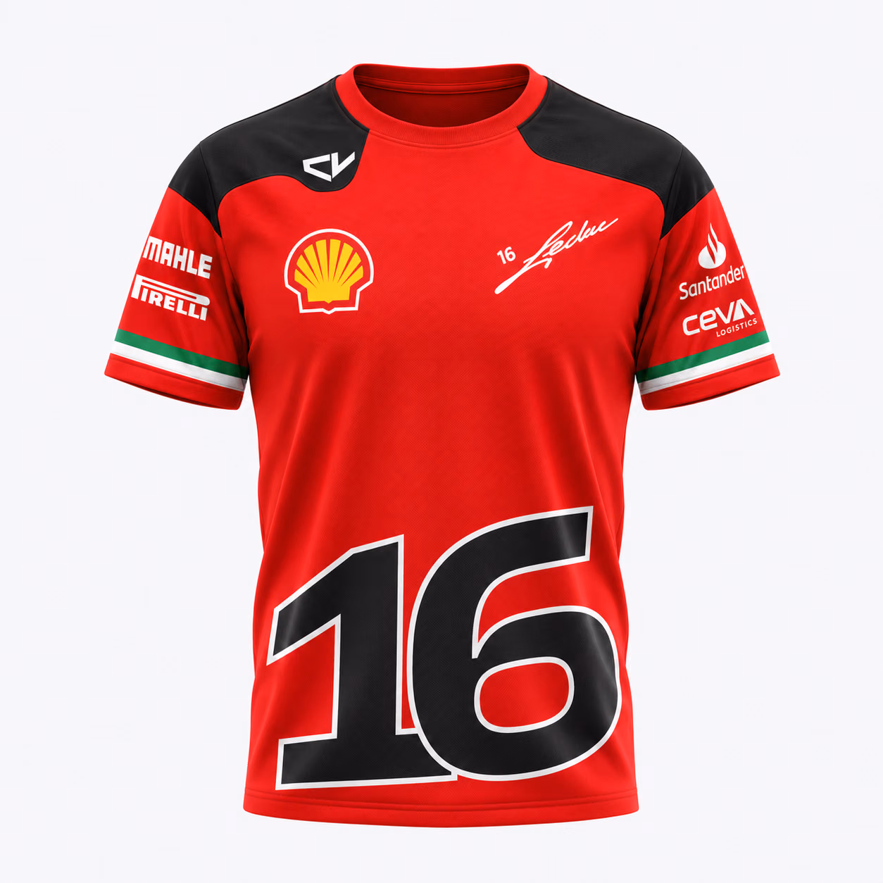 Alternative view of Saint Charlec #16 Fer team Singapore GP 2026 Custom Racing Polo Shirt