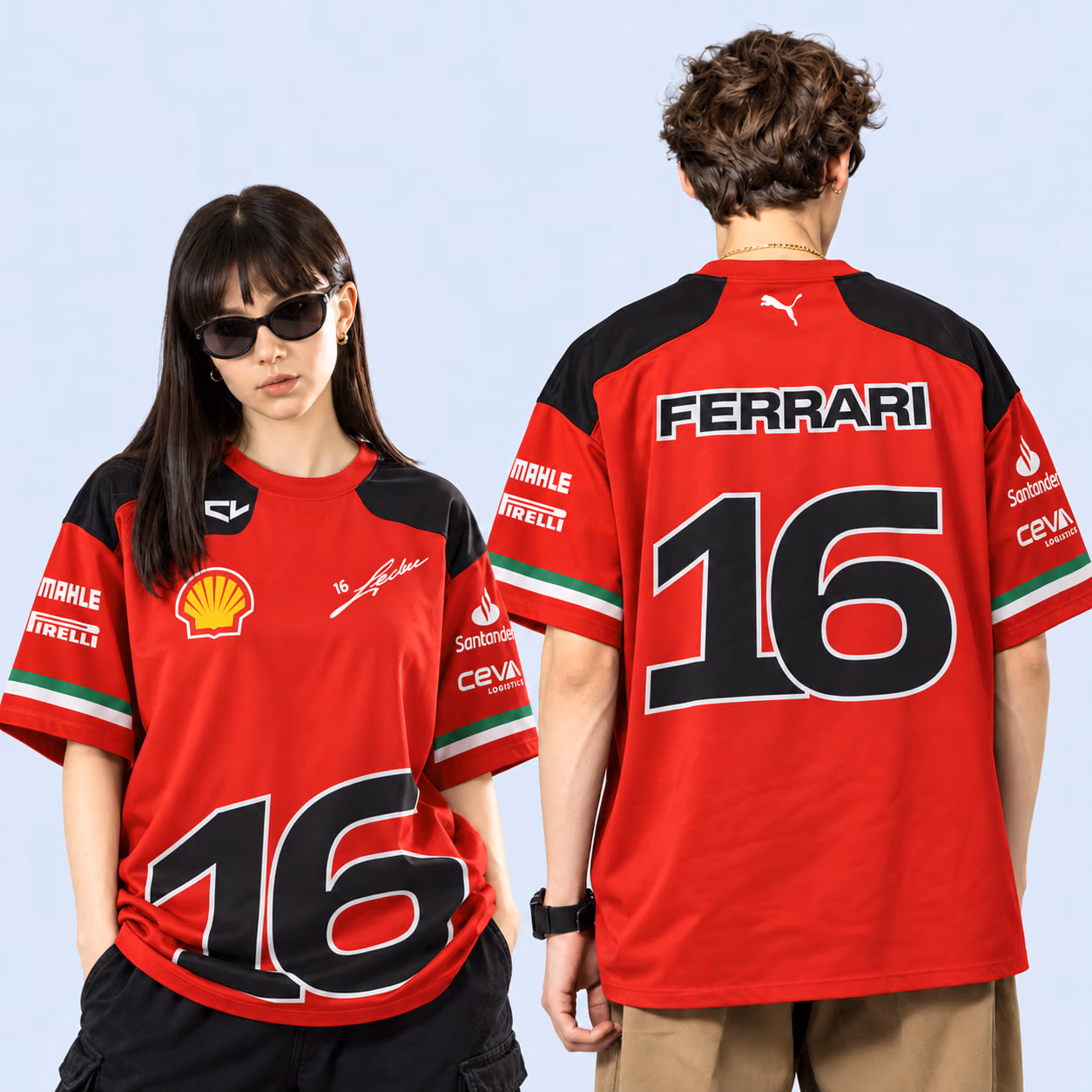 Saint Charlec #16 Fer team Singapore GP 2026 Custom Racing Polo Shirt