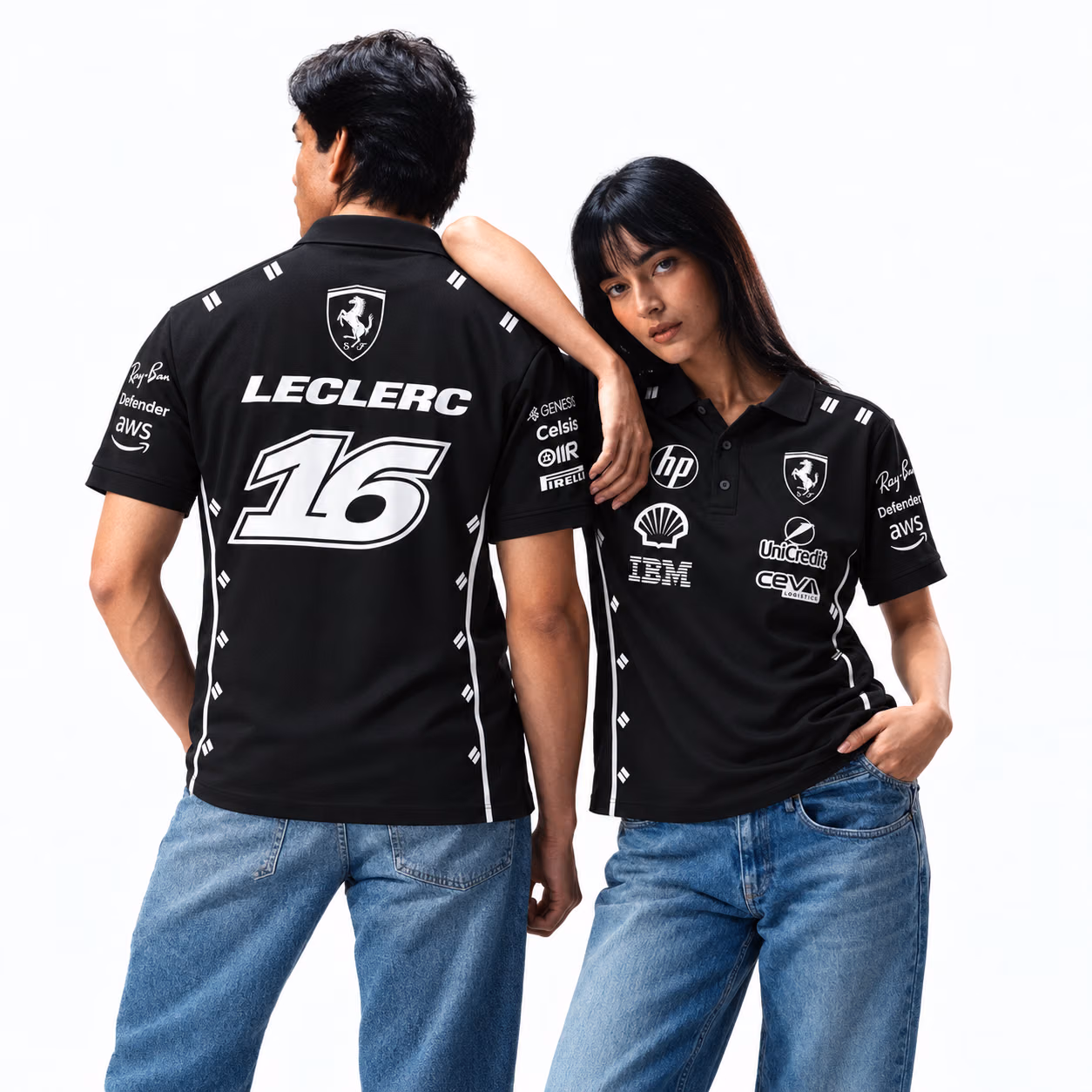 Saint Charlec #16 Fer team SingaporeGP Limitted Edition 2026 Custom Racing Polo Shirt