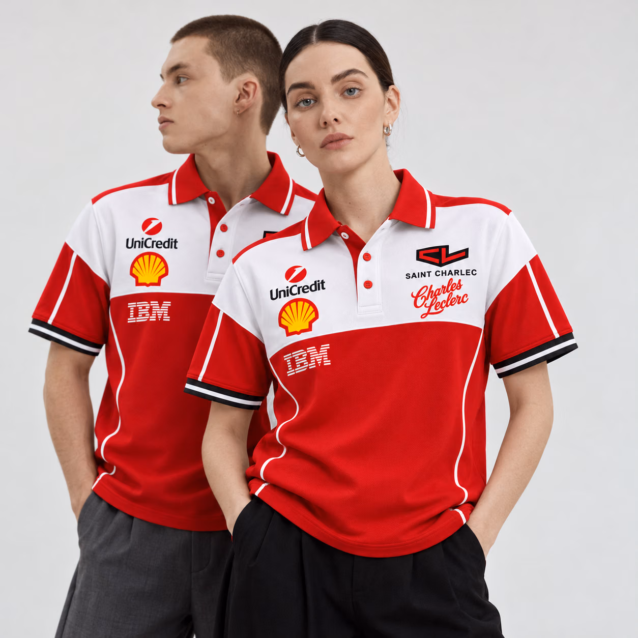 Alternative view of Saint Charlec #16 SF Team 2026 Custom Racing Polo Shirt