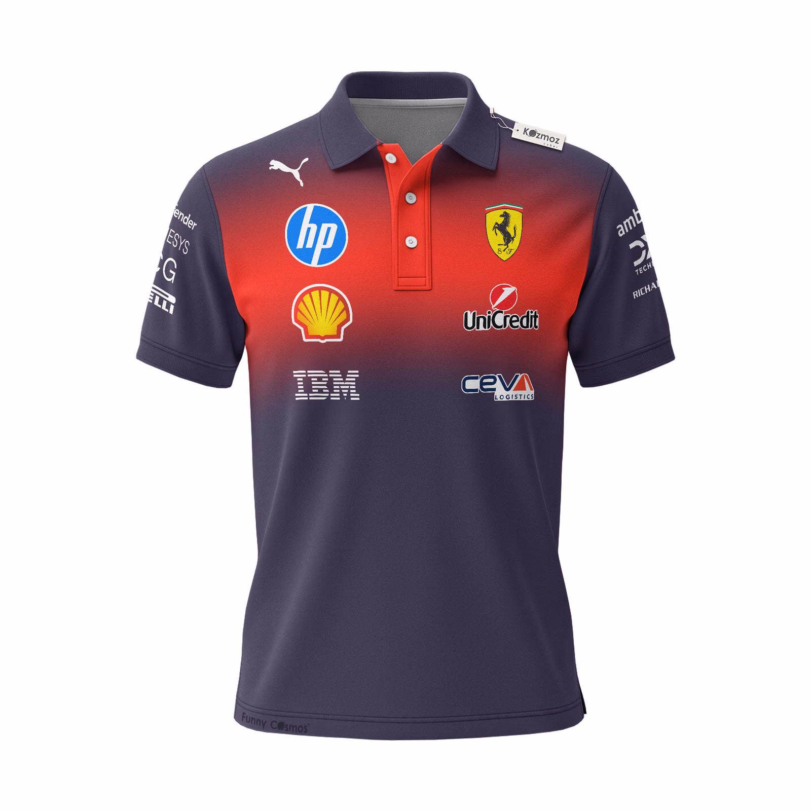 Alternative view of Scu Fer HP China GP 2026 Custom Polo Shirt