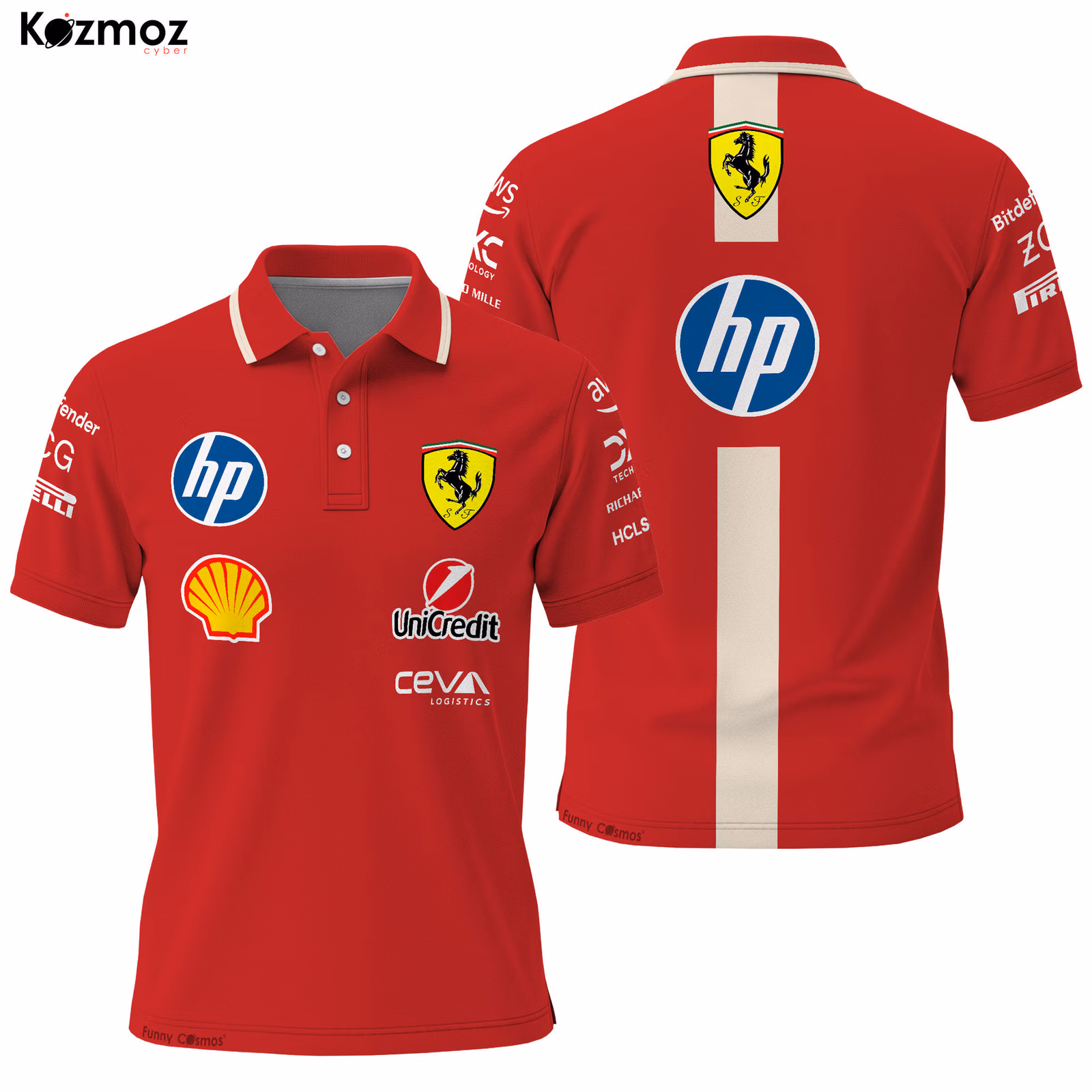 Alternative view of SF 2025 Racing Polo Shirt China GP Polo Team