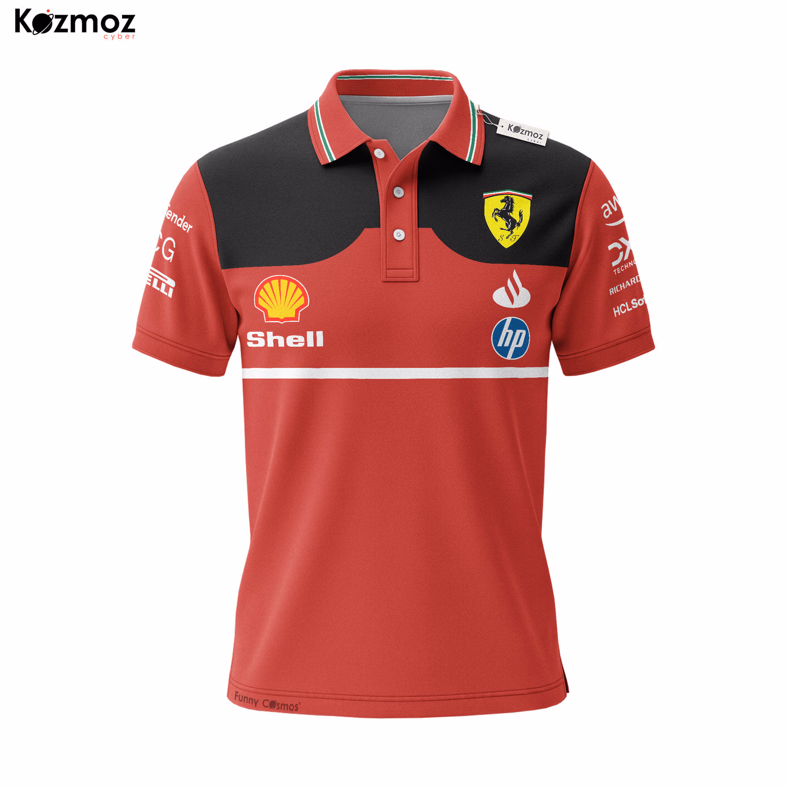 Alternative view of SF Polo Shirt - Red Black Edition Teamwear
