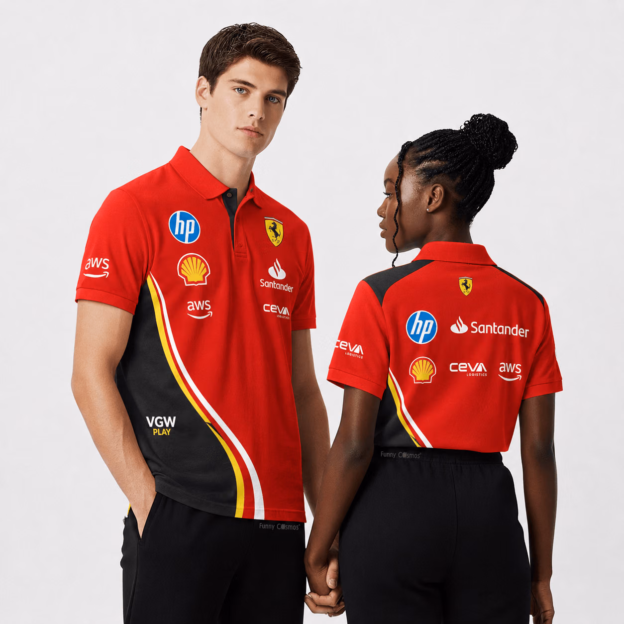 SF Racing Team 2026 Limited Edition Ver 1 Custom Polo Shirt