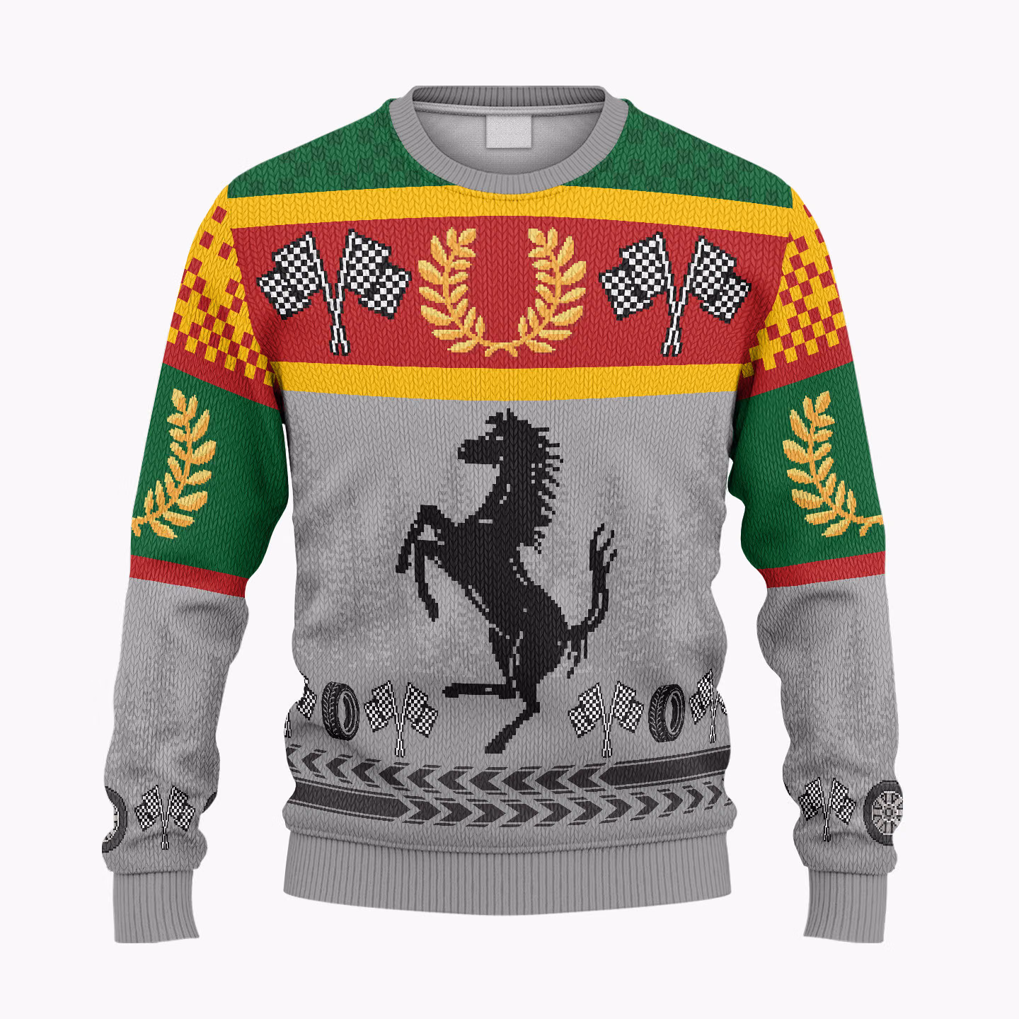 Alternative view of SF Ugly Christmas Sweater - Racing Holiday Knit Sweater