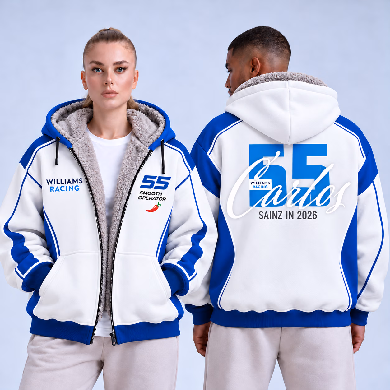 Smooth Operator #55 WIL Team 2026 Custom Racing Fleece Hoodie