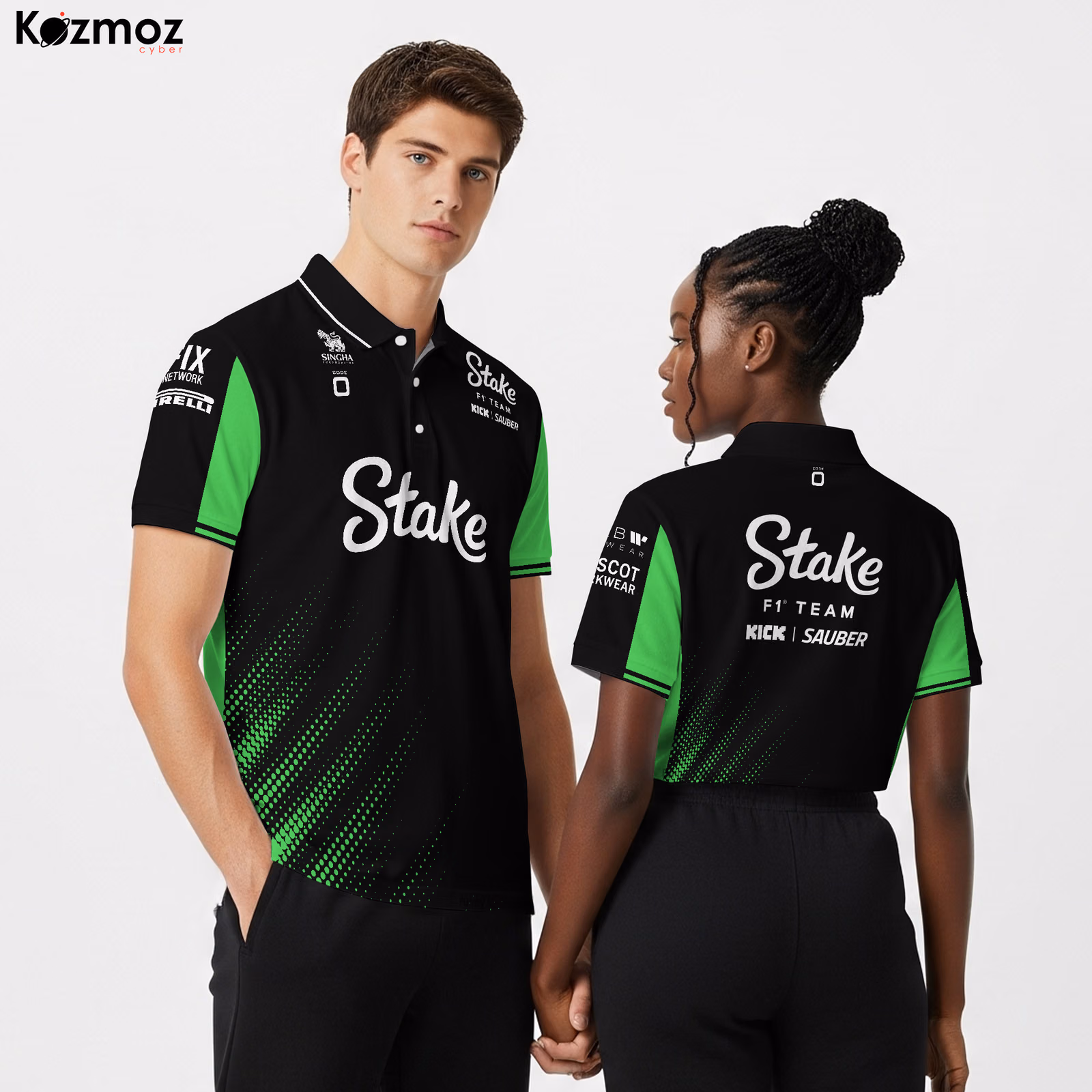 Stake 2025 Racing Polo Shirt Kick Sauber Polo Team