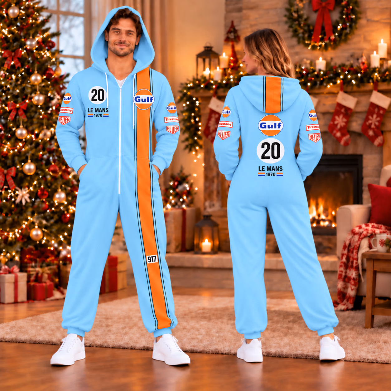 Steve McQueen Gulf Le Mans 24h 1970 livery Cutsom Racing Onese Pajamas