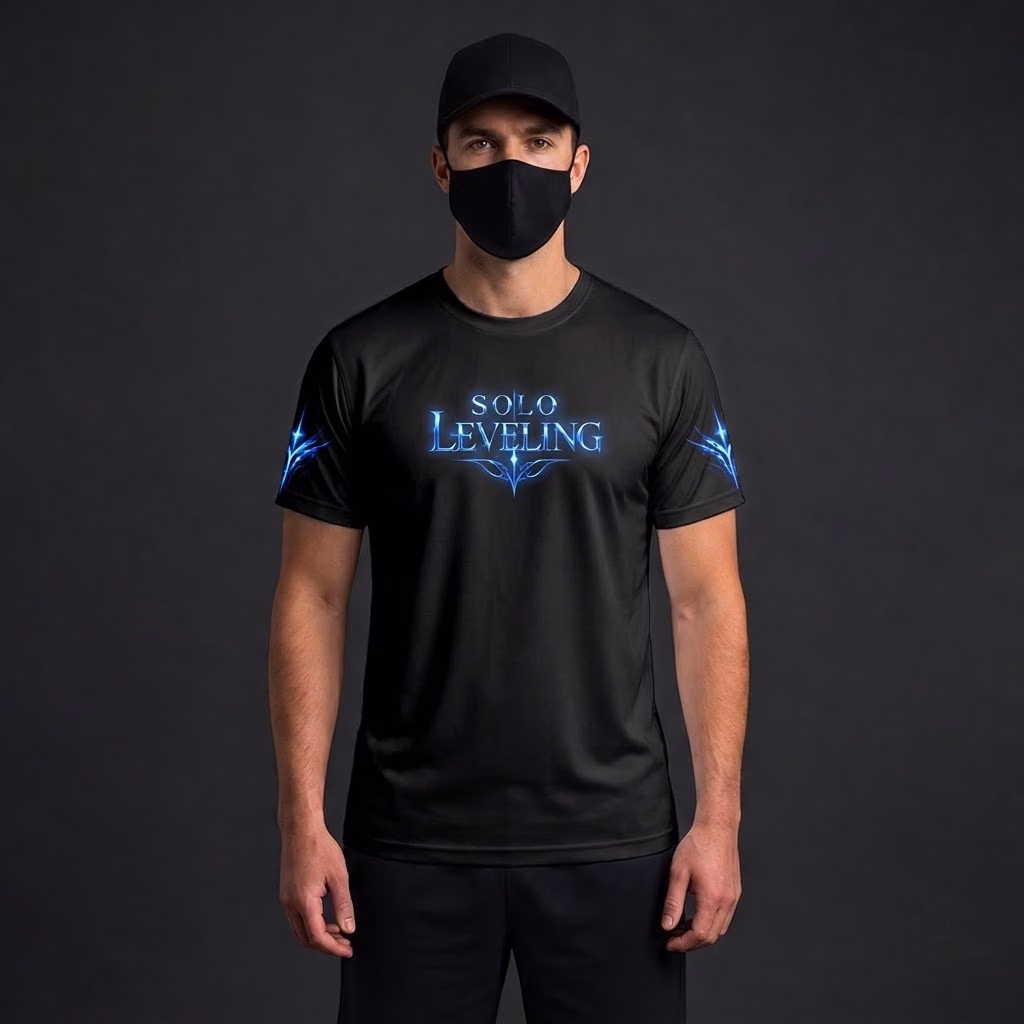 Alternative view of Sung Jin-woo T-Shirt Cosplay Costume Shadow Monarch Anime Merch All Over Printed Shirts