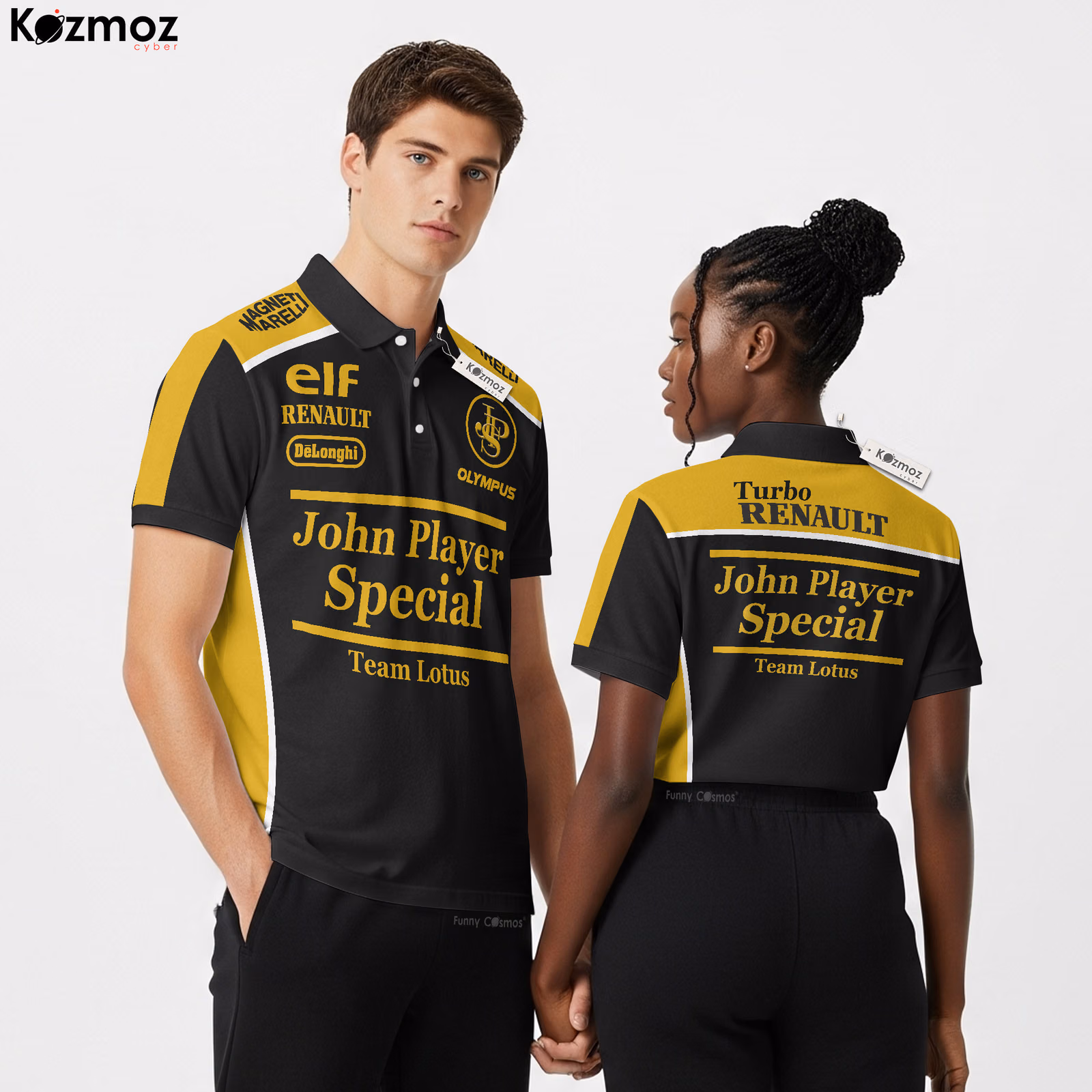Team Lotus Renault Polo Shirt 1986 John Player Special Collection - Teamwear Sport