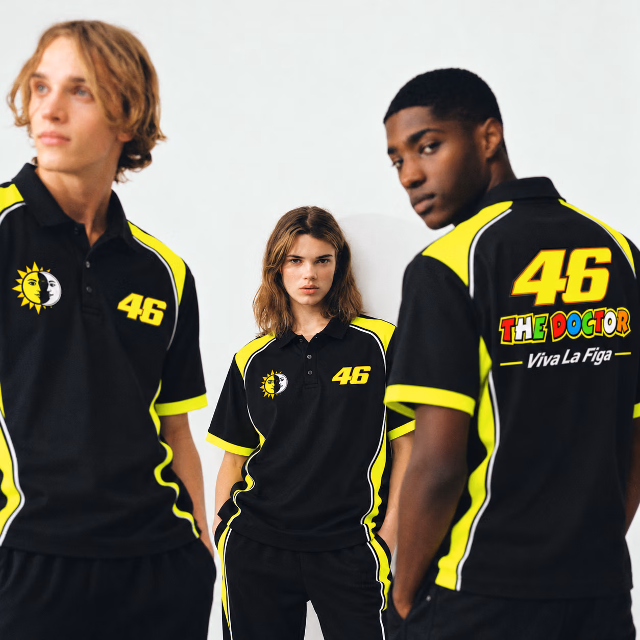 Alternative view of The Doctor 46 Rossi Tribute Edition Custom Racing Polo Shirt