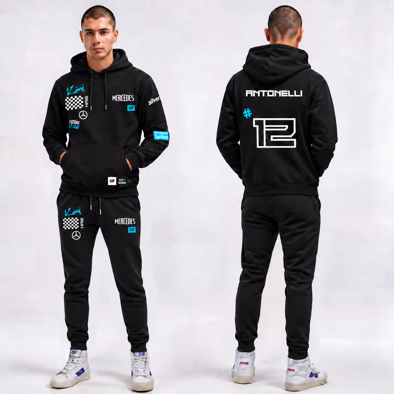 The Italian Sensation #12 Black Edition Custom Racing Tracksuit