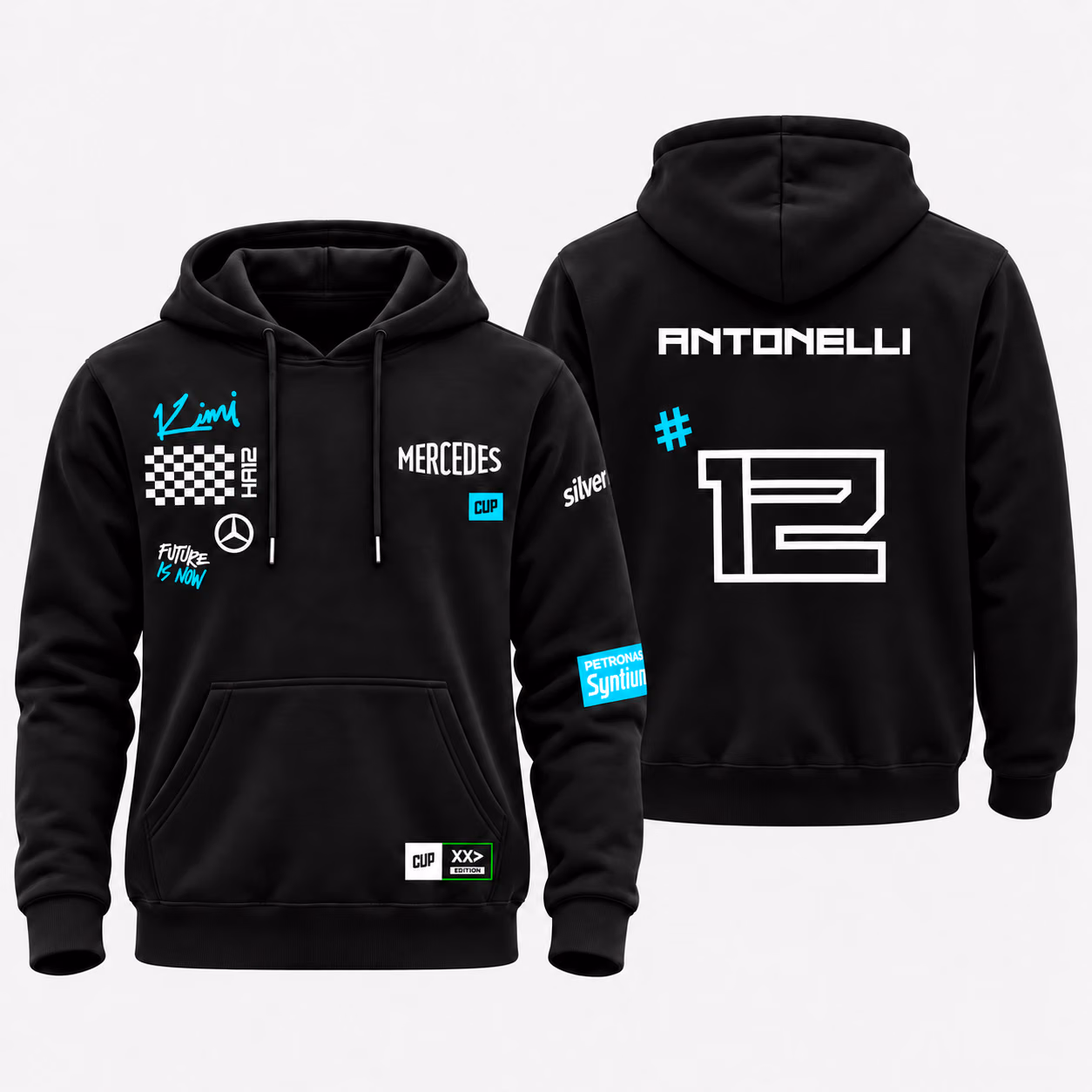 Alternative view of The Italian Sensation #12 Black Edition Custom Racing Tracksuit