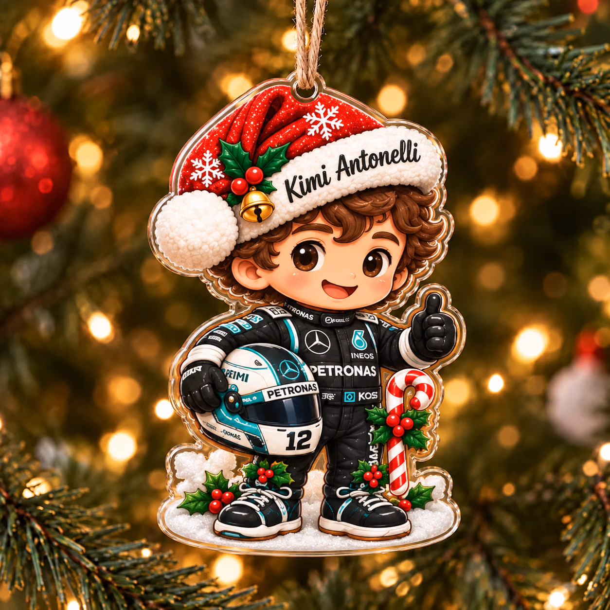 Alternative view of The Italian Sensation #12 Edition Christmas Ornament