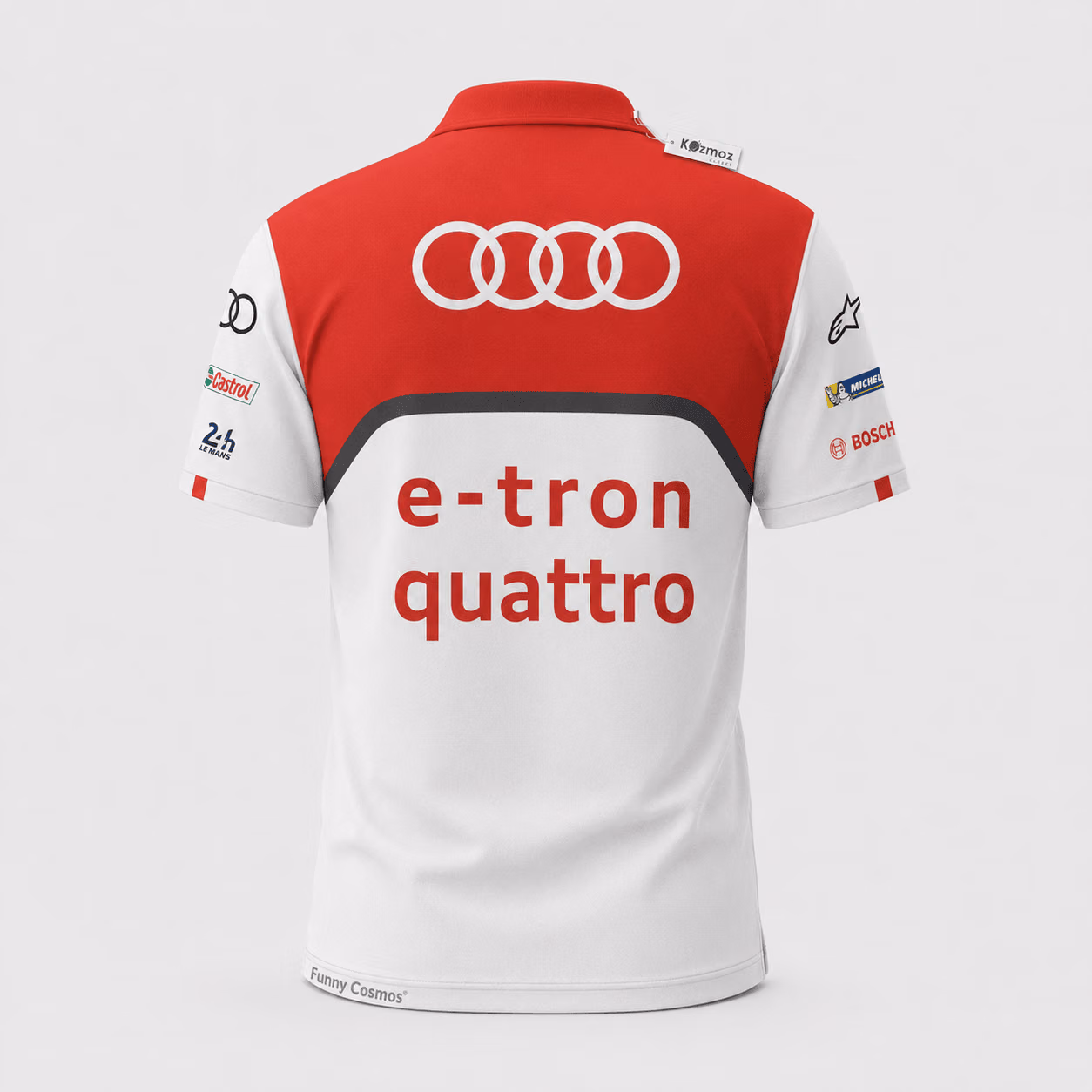 Alternative view of Tom Kristensen Legends Audi's Le Man 24h 2013 Custom Polo Shirt