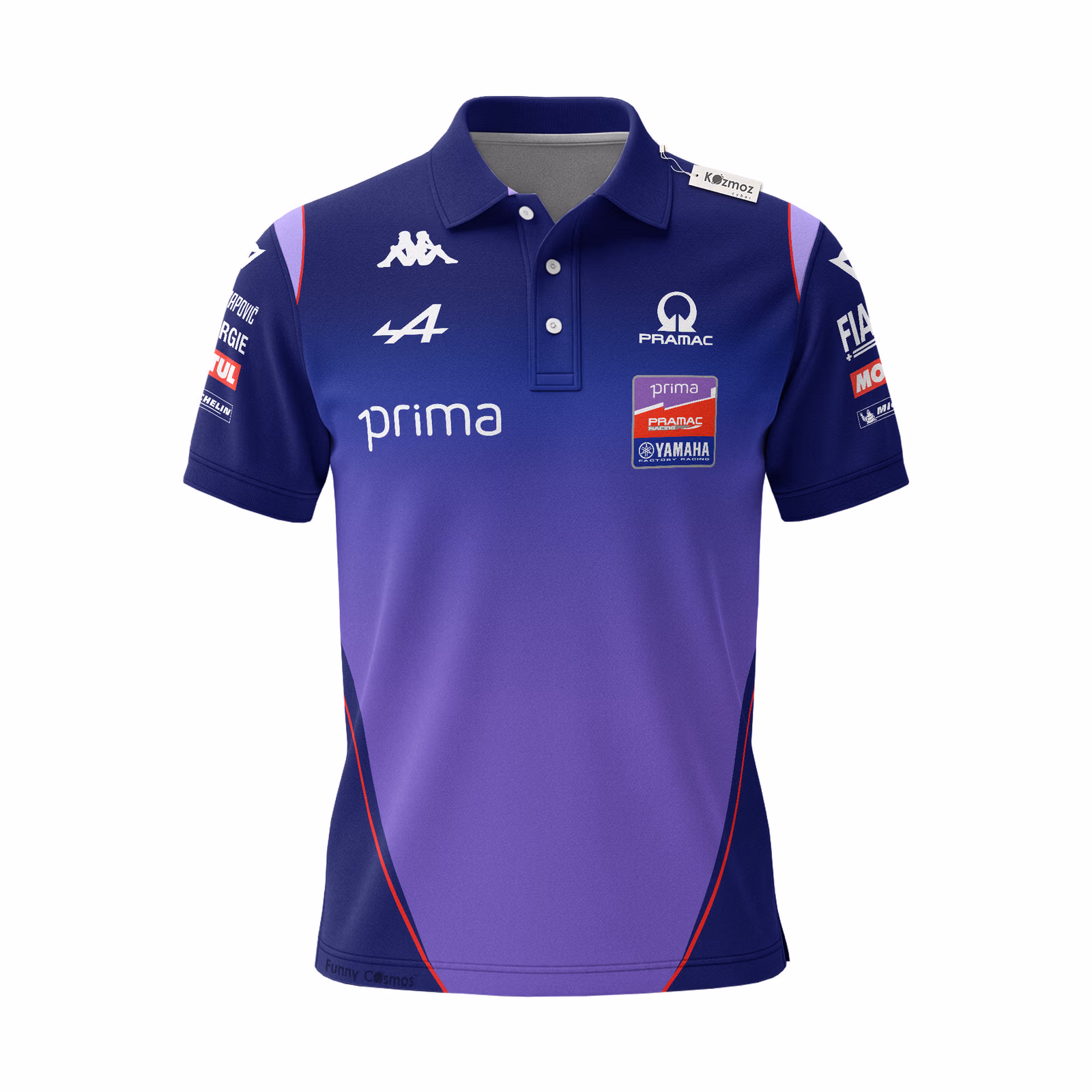 Alternative view of Toprak Razgatlioglu MotoGP Thailand 2026 Custom Polo Shirt