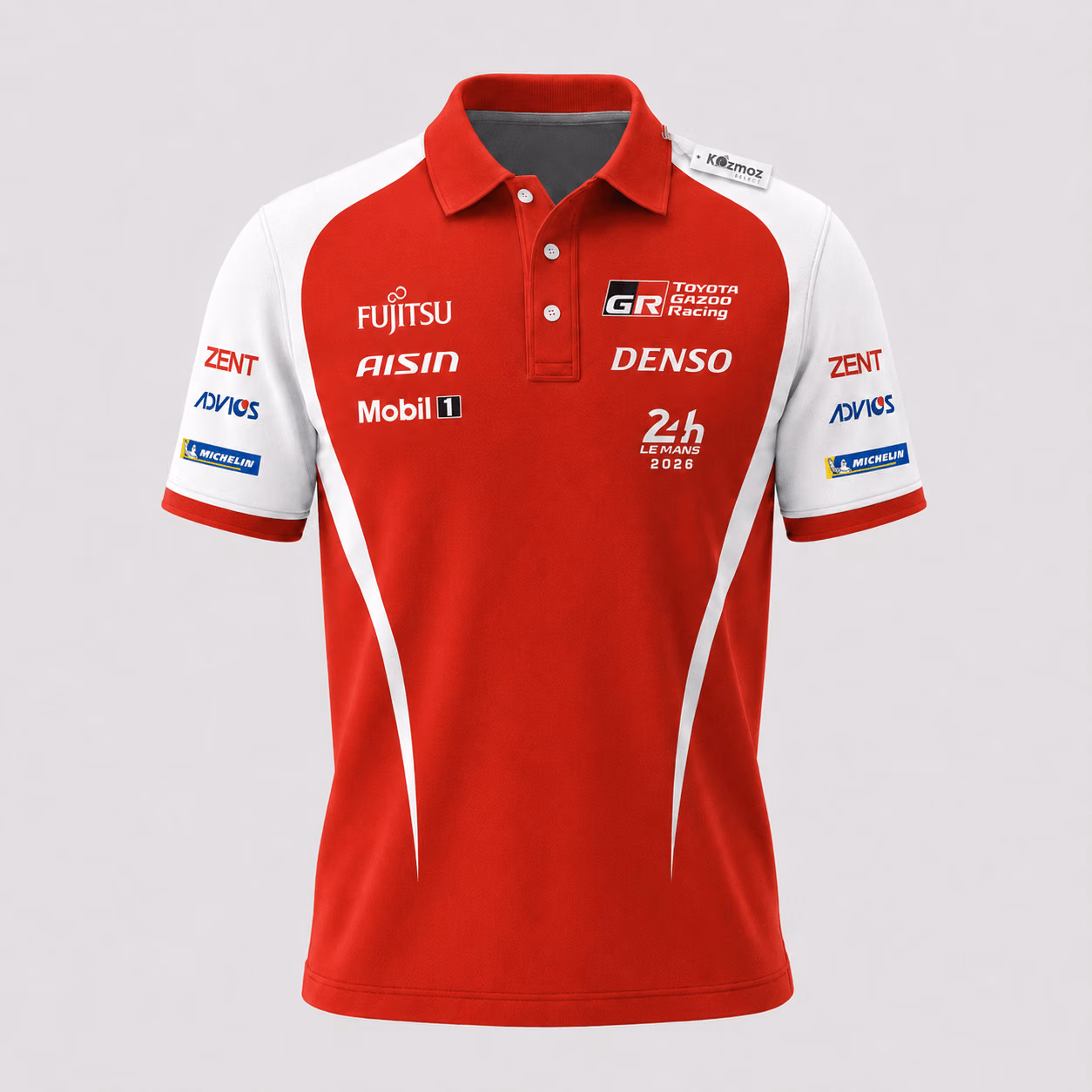 Alternative view of Toyo Hypercar Le Man 24h WEC 2026 Custom Polo Shirt