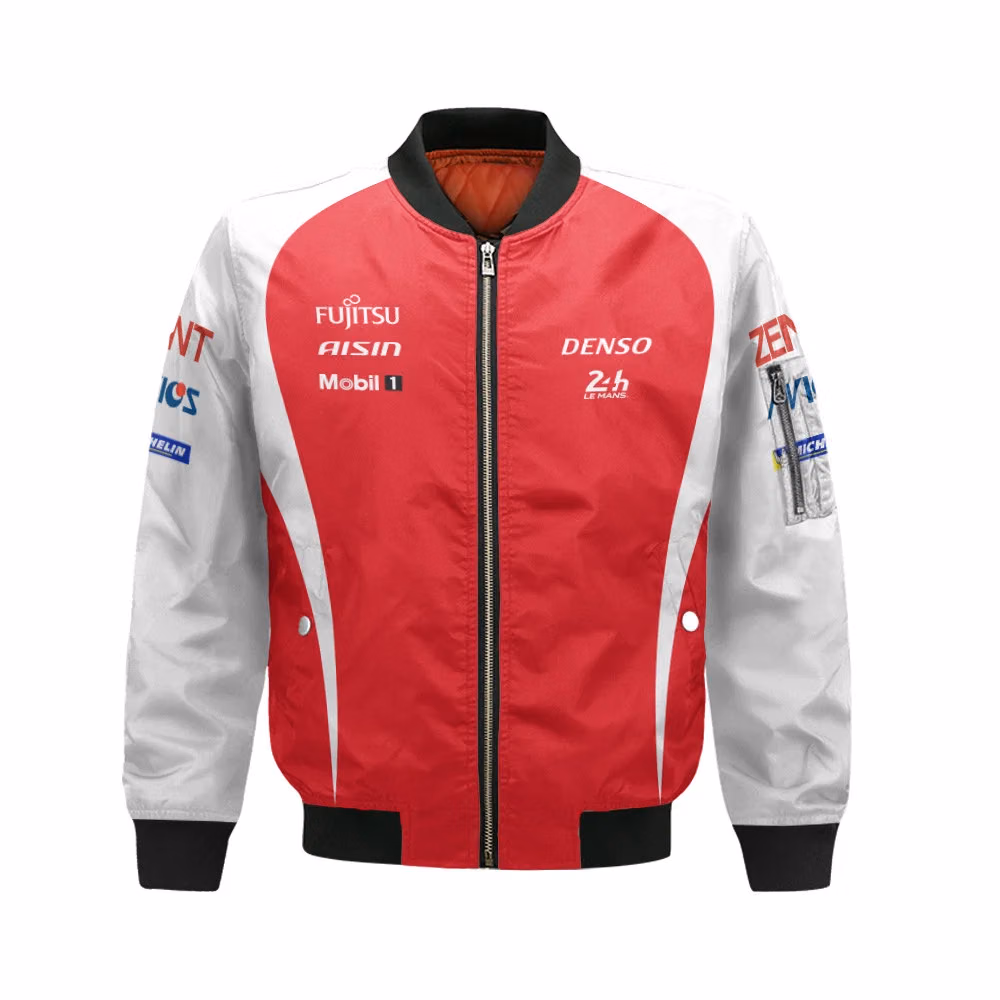 Alternative view of Toyo Hypercar Le Man 24h WEC 2026 Custom Raicng Bomber Jackets