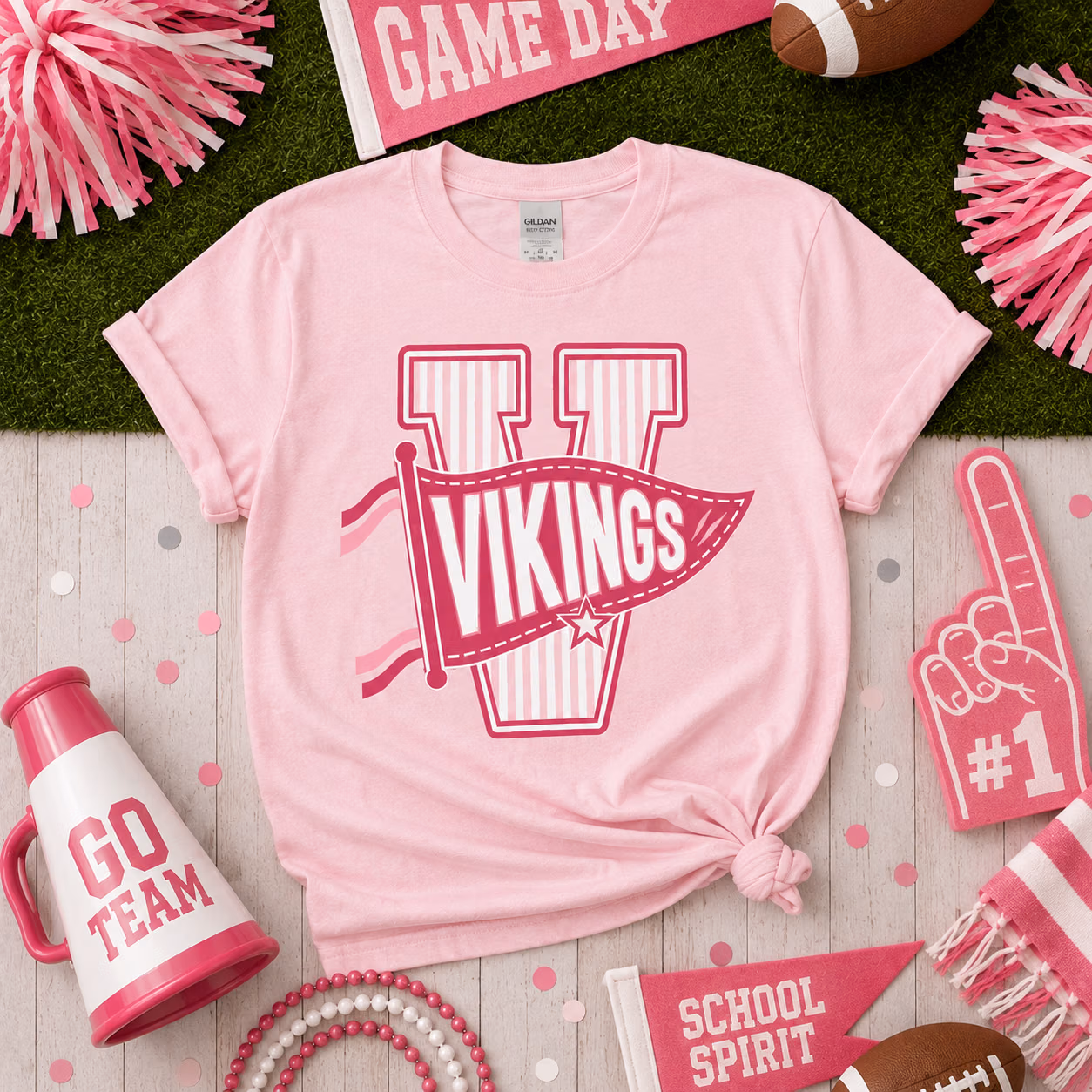 Custom College T-Shirt - Personalized Mascot Pennant Monogram Tee 9 Custom College T-Shirt - Personalized Mascot Pennant Monogram Tee - Image 9
