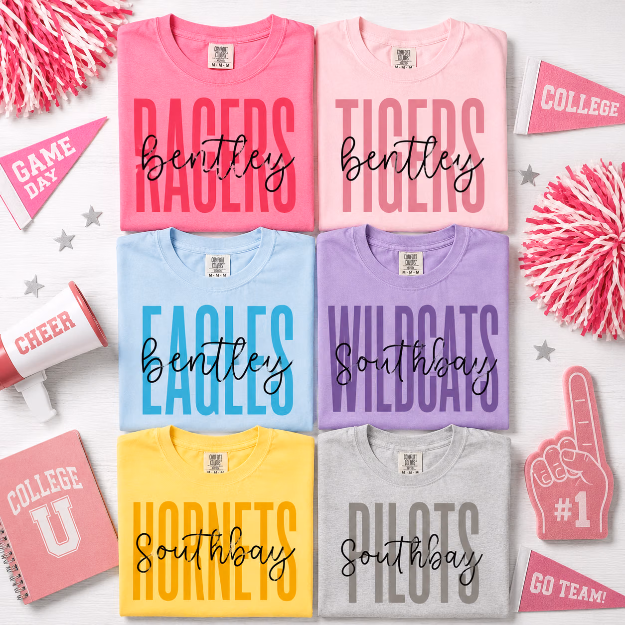 Custom College T-Shirt - Personalized Mascot Game Day Tee