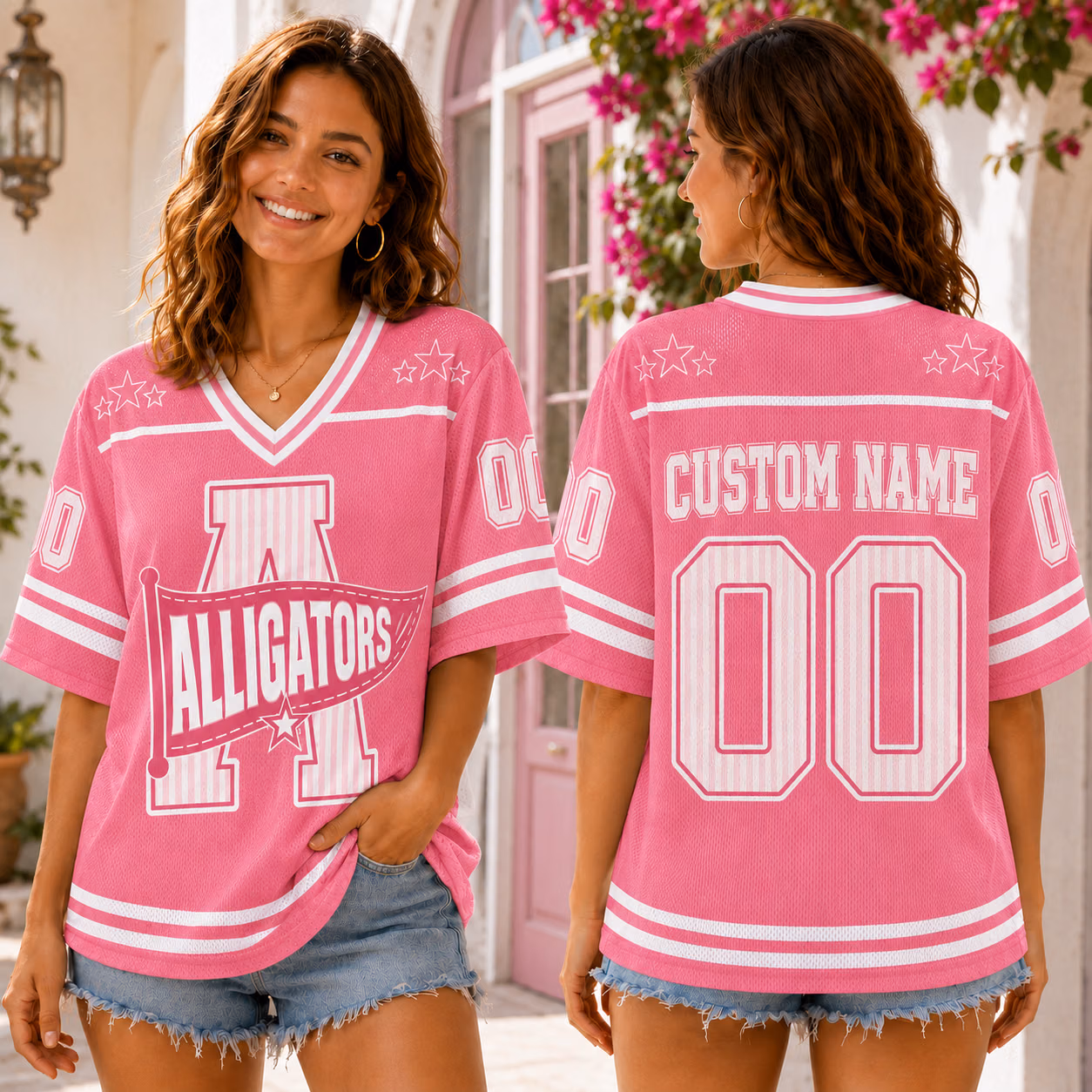 Custom College Football Jersey - Trendy Pennant Game Day Shirt 10 Custom College Football Jersey - Trendy Pennant Game Day Shirt - Image 10