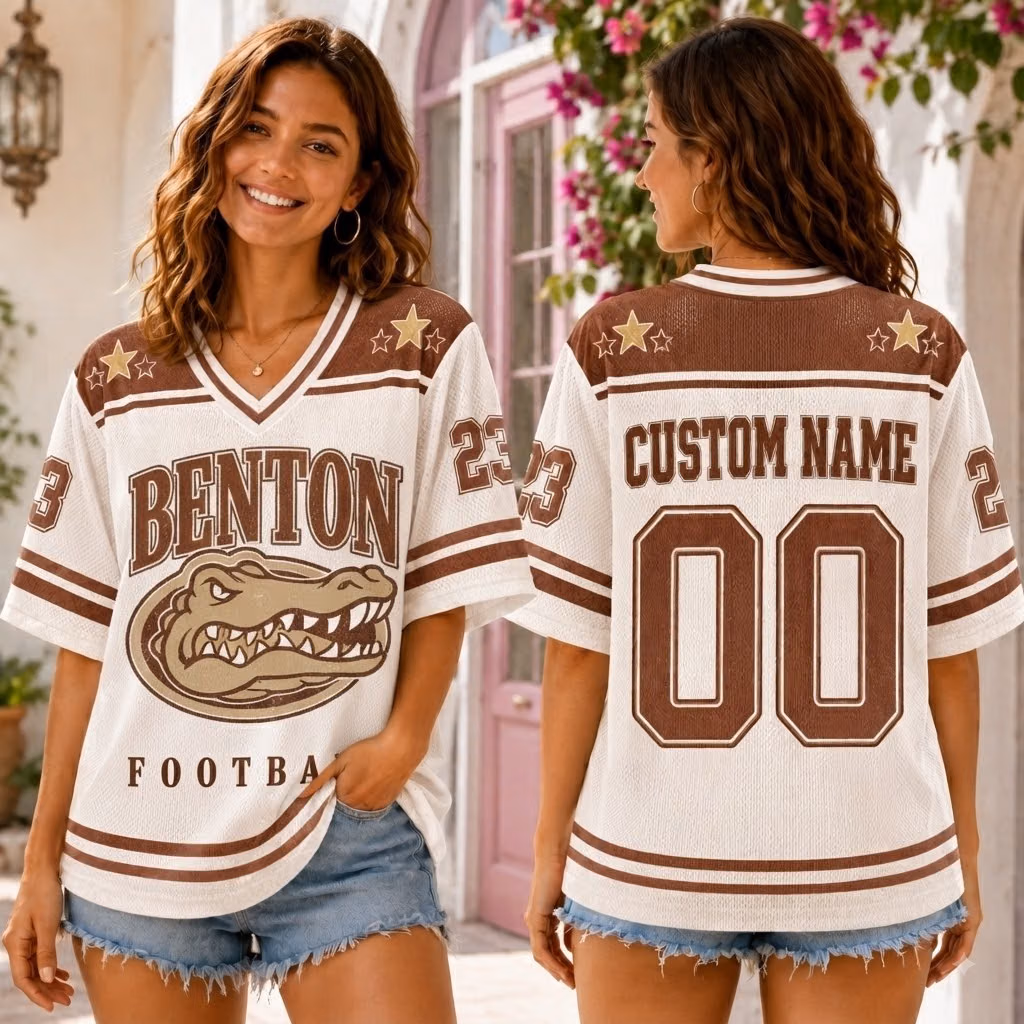 Custom College Football Jersey - Personalized Mascot Game Day Shirt