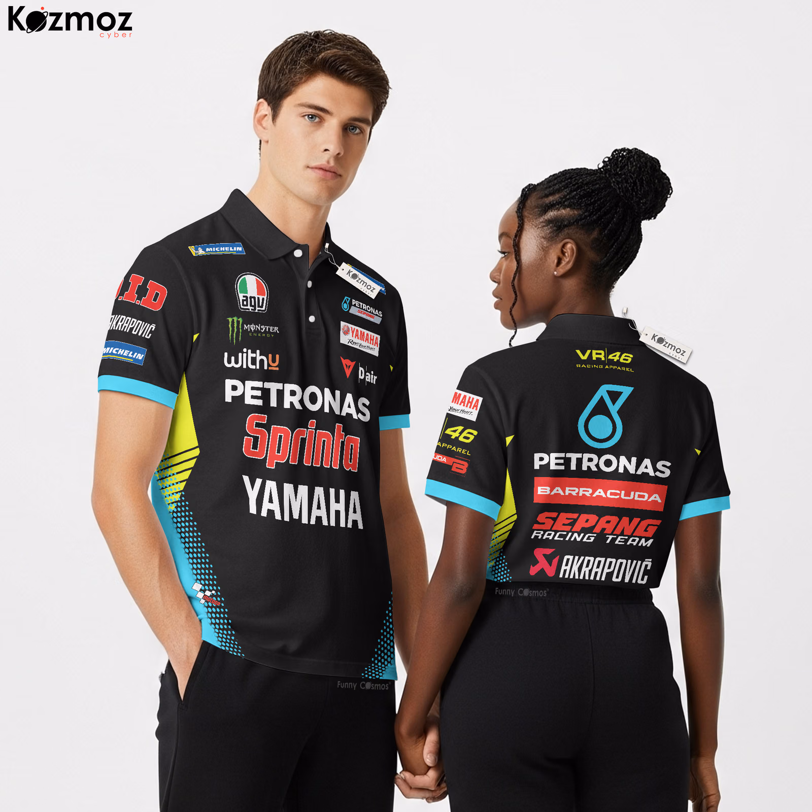 Valentino Rossi Polo Shirt 2020 - PETRONAS Yamaha Sepang Racing Team