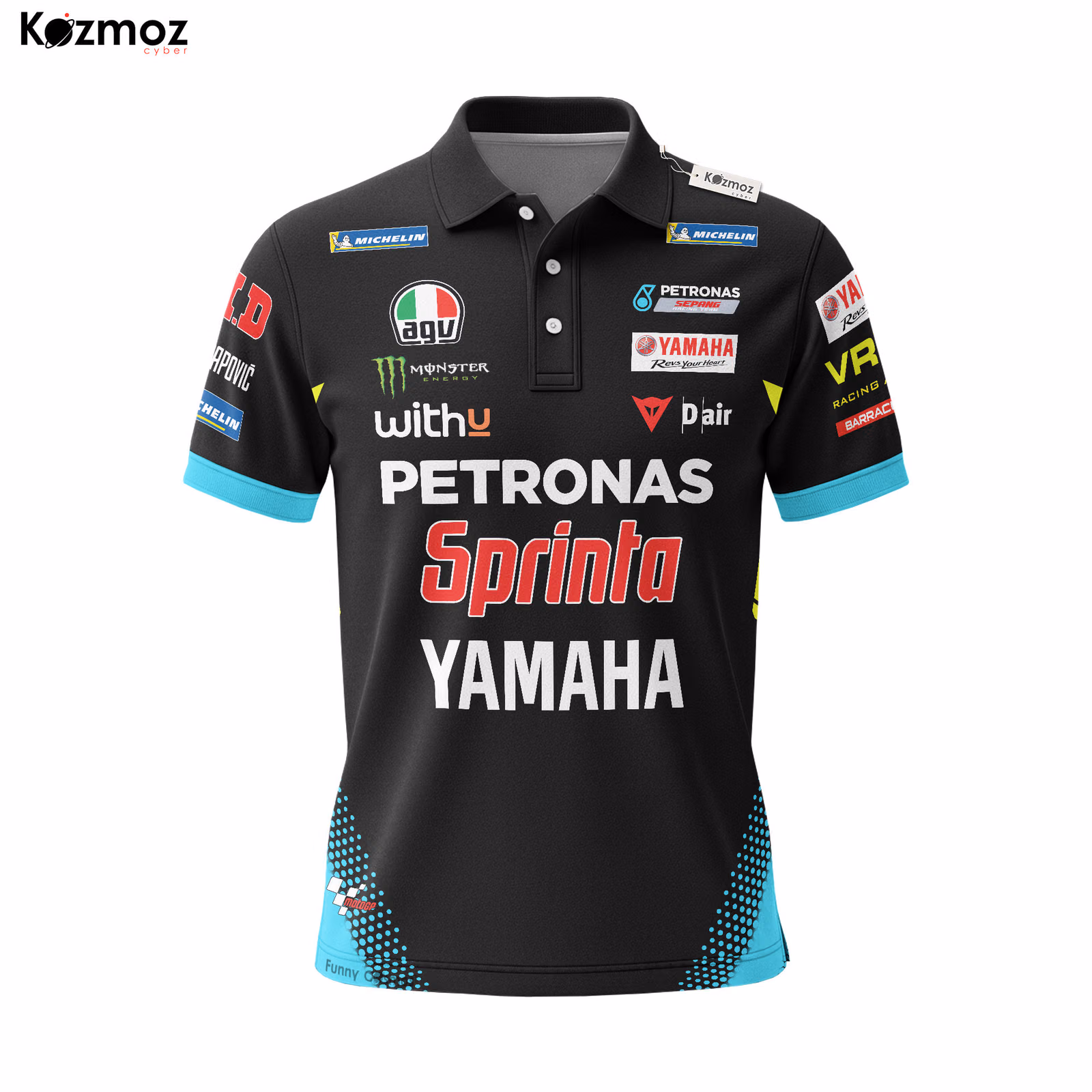 Alternative view of Valentino Rossi Polo Shirt 2020 - PETRONAS Yamaha Sepang Racing Team
