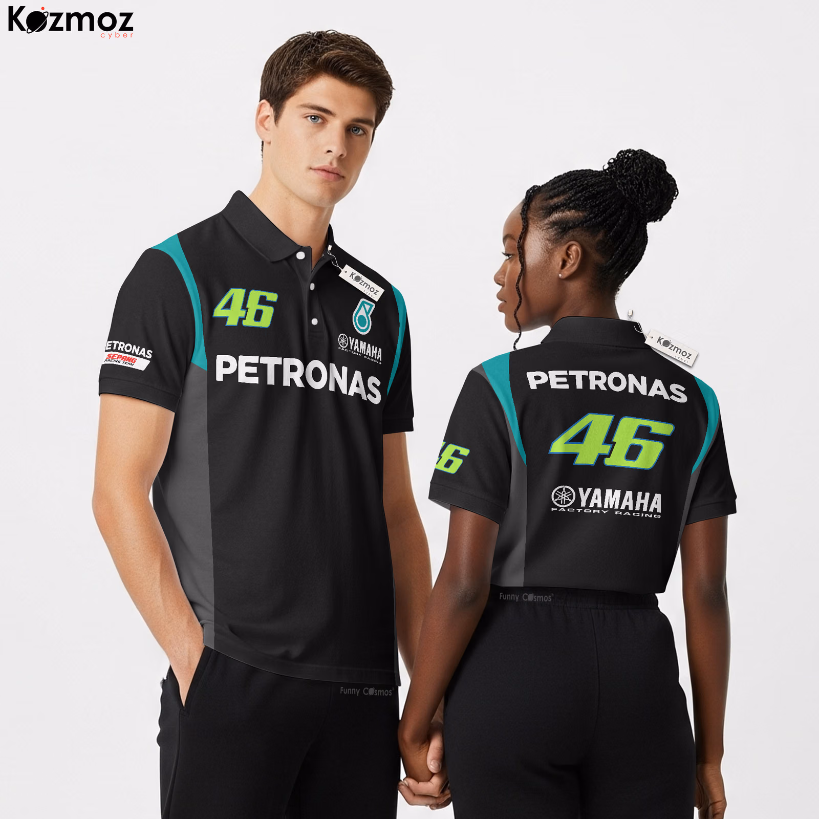 VR46 Polo Shirt 2021 - PETRONAS Yamaha SRT Racing Team - 3