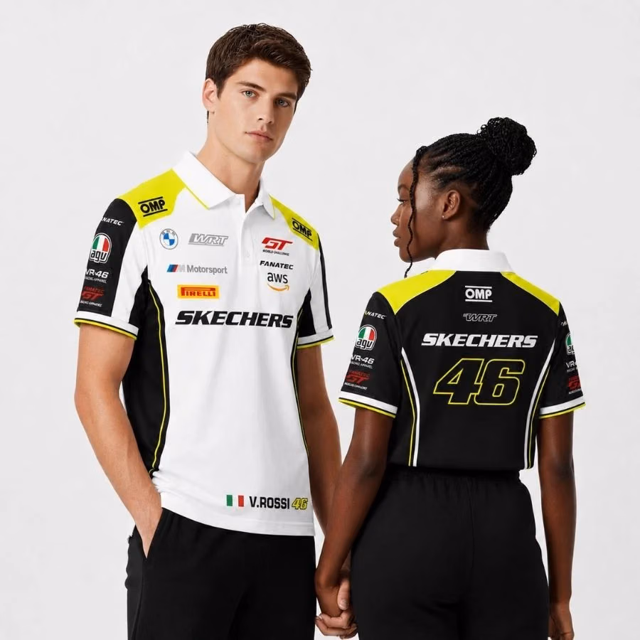VR46 BMWM-Team Skechers GT Racing Custom Polo Shirt