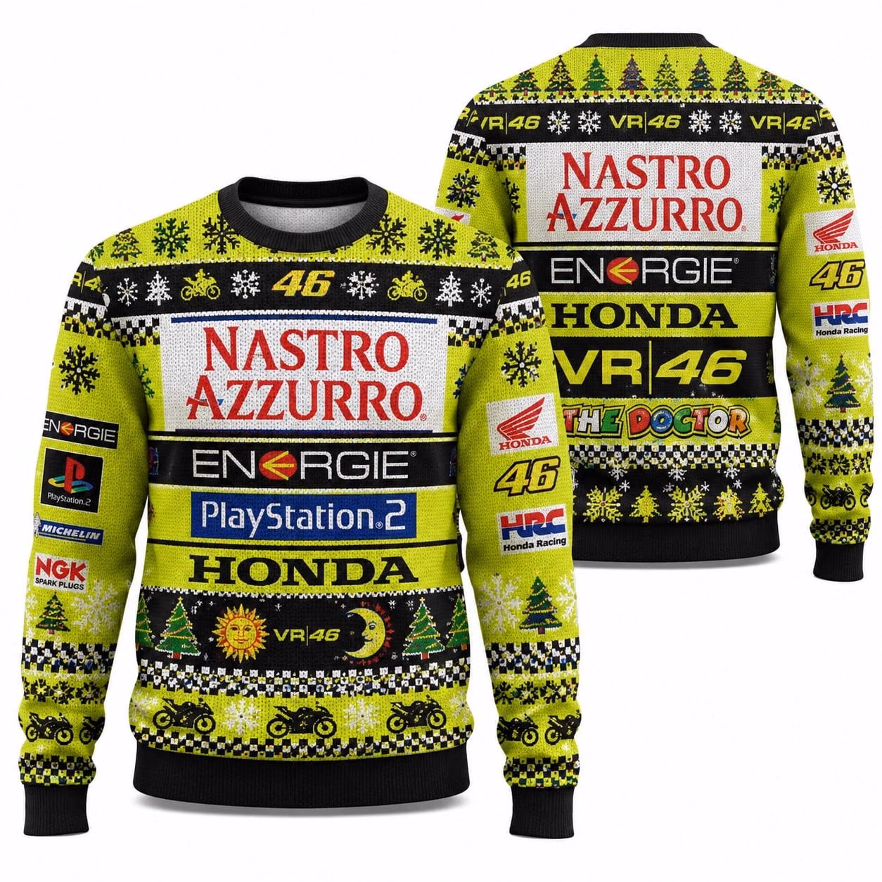 VR46 Racing Costume 2001 Ugly Xmas Sweater